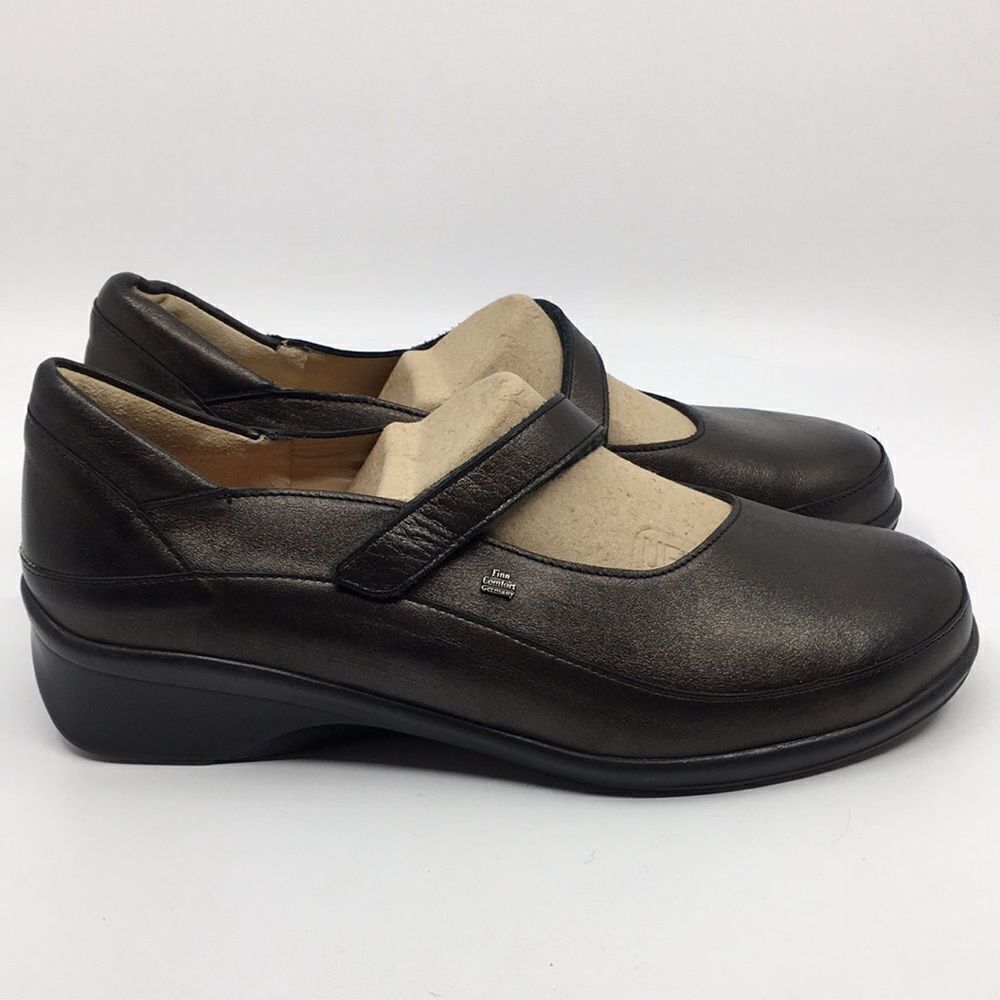 Finn Comfort Women's Soft Hempstead Zeder Shel Bronze Leather UK 7 US 9.5